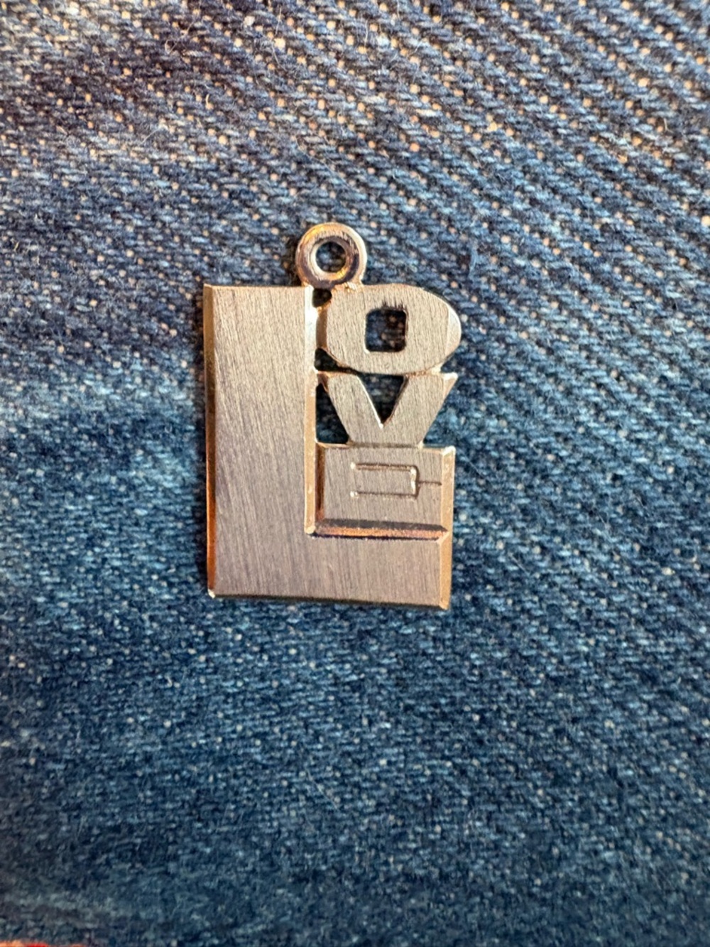 Silver “LOVE” Charm ~ Vintage 1970’s